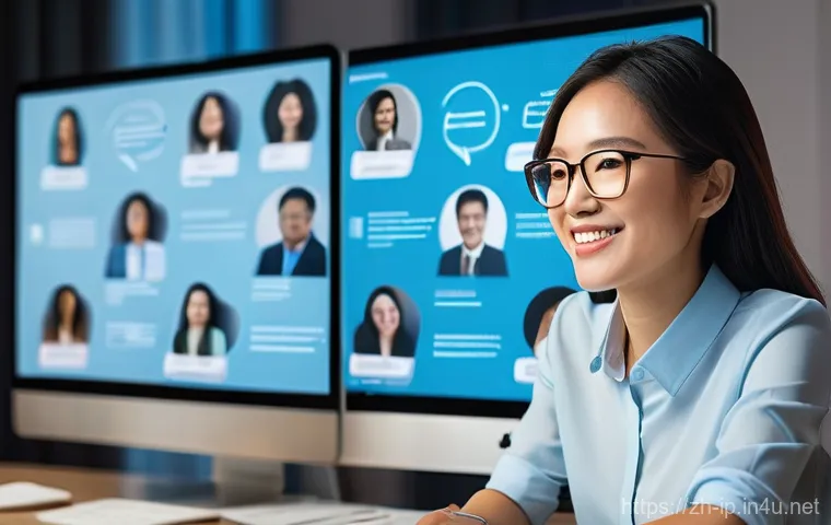 지적재산권 분야에서의 네트워킹 팁 - **Image Prompt: Online Intellectual Property Community Engagement**

    A diverse group of intellec...